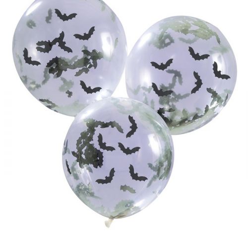 Confetti ballonnen vleermuizen (5st) Creep It Real 