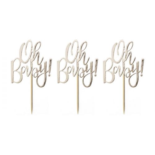 Cupcake toppers (12st) Oh Baby! Ginger Ray