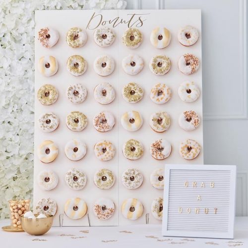 Donut Wall large Gold Wedding Ginger Ray