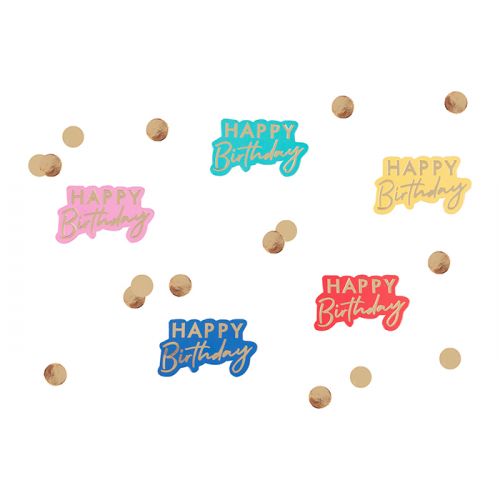 Tafelconfetti Happy Birthday Mix it Up Brights Ginger Ray