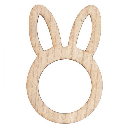 Servetringen hout bunny (6st) Hey Bunny Ginger Ray