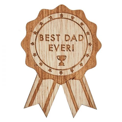 Badge Best Dad Ever Ginger Ray
