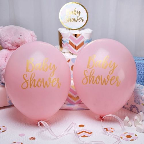 Babyshower ballonnen Pattern Works Pink (8st)