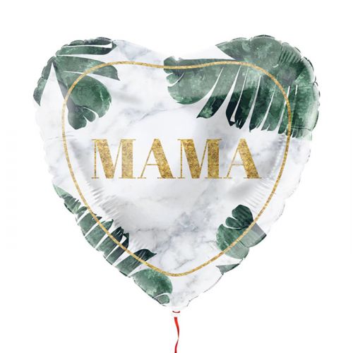 Folieballon hart mama tropisch 45cm