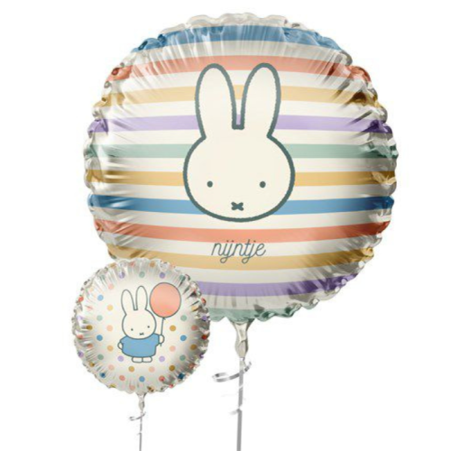 Folieballon Nijntje Pastel Party 45cm