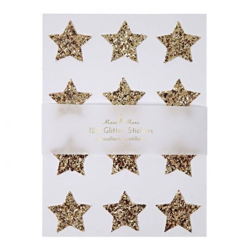Gouden sterren stickers (120st) Meri Meri