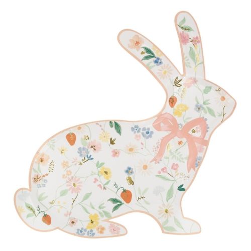Borden Elegant Floral Bunny (8st) Meri Meri