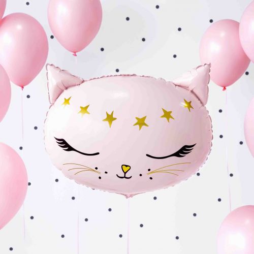 Folieballon Cat Collection roze 48cm