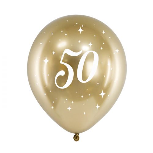 Ballonnen 50 jaar goud (6st)