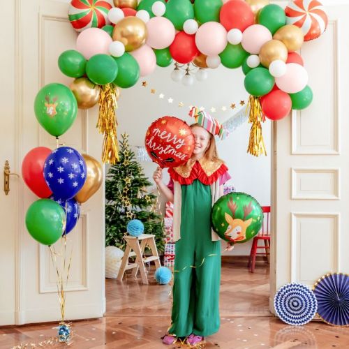 Ballonnenmix merry christmas 30 cm (6 st)