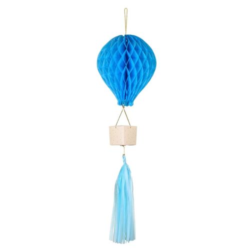 Honeycomb luchtballon blauw