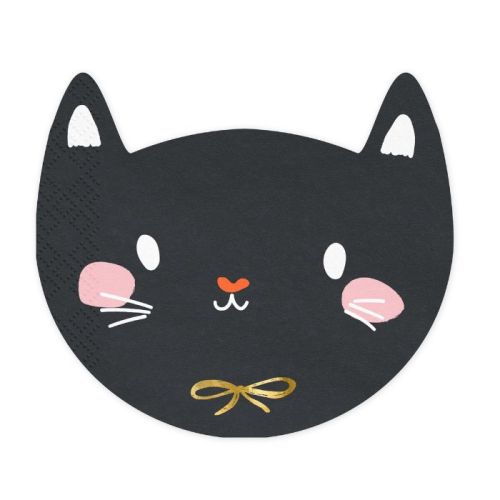 Servetten Black Cat Halloween (20st)