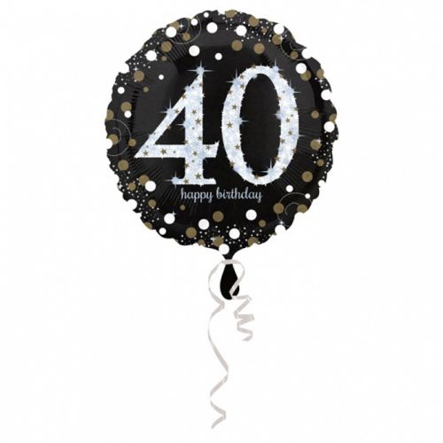 Folieballon 40 jaar Sparkle (43cm)
