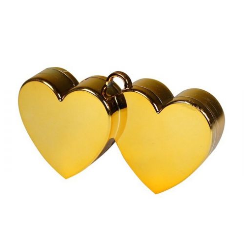 Ballongewicht dubbel hart goud (150 gram)