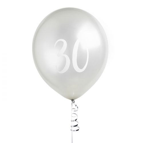 Ballon Zilver 30 (5st) Hootyballoo