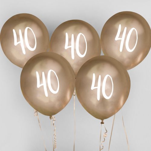 Ballon Goud 40 (5st) Hootyballoo