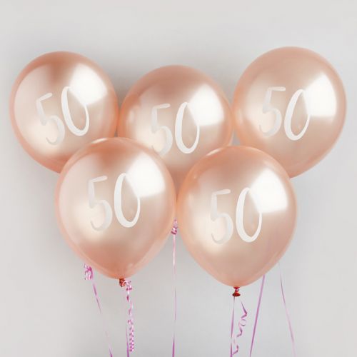 Ballon Roségoud 50 (5st) Hootyballoo