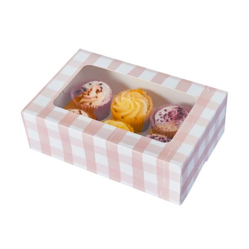 Cupcake box Gingham Summer Picnic Hootyballoo