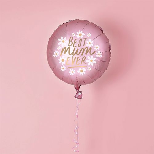 Folieballon Best Mum Ever 50cm Hootyballoo