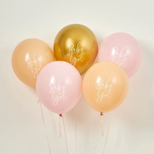 Ballonnenmix Pink Babyshower (5st) Hootyballoo