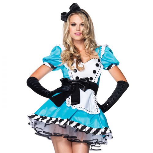 Charming Alice in Wonderland kostuum Leg Avenue
