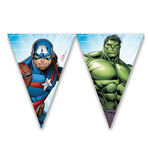 Slinger vlaggenlijn Avengers (9 vlaggetjes)
