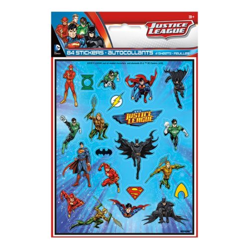 Stickervellen Justice League (4st)
