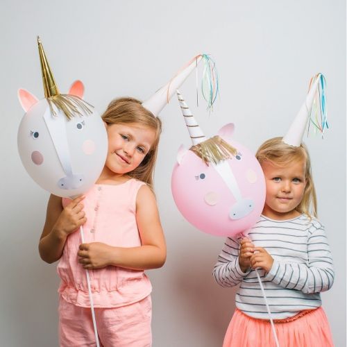 Unicorn Party ballonnenset (4st)