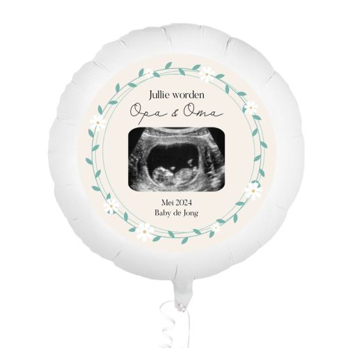 Folieballon zwanger aankondiging