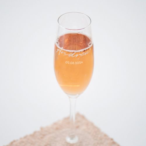 Champagneglas graveren met naam