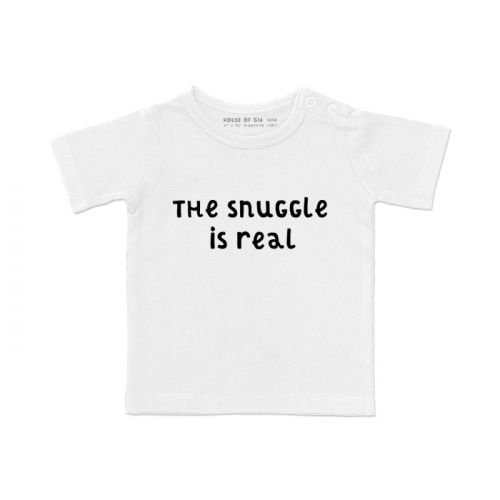 Kids T-shirt the snuggle is real
