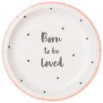 Bordjes Born To Be Loved Roze (12st) Talking Tables