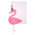 Verjaardagskaart Flamingo Honeycomb Meri Meri