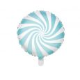 Folieballon Candy lichtblauw 45cm