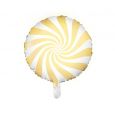 Folieballon Candy lichtgeel 45cm