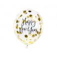 Ballonnen Happy New Year goud (3st)