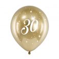 Ballonnen 30 jaar goud (6st)