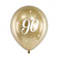 Ballonnen 90 jaar goud (6st)