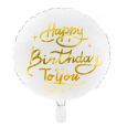 Folieballon happy birthday to you 35cm