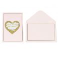 Kraskaarten hart roze (5st)