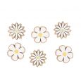 Houten madeliefjes stickers Spring Daisies (6st)