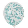 Mega confetti ballon mint 60cm House of Gia