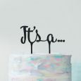 Gender reveal taarttopper It's a… acryl