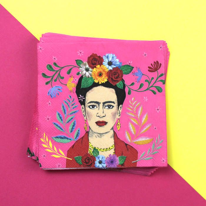 Boho gebaksservetten Frida Kahlo (20st) Talking Tables