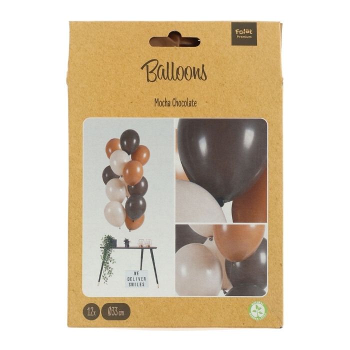 Ballonnenmix Mocha Chocolate (12st)