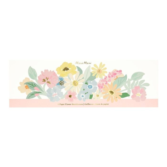 Hoofdbanden bloemen Easter Bunny (8st) Meri Meri