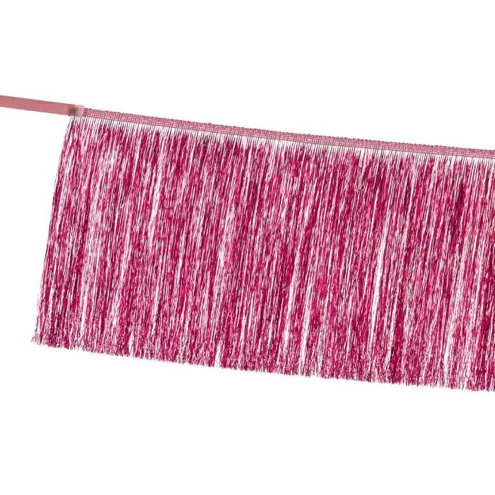 Slinger tinsel roze 1,35m