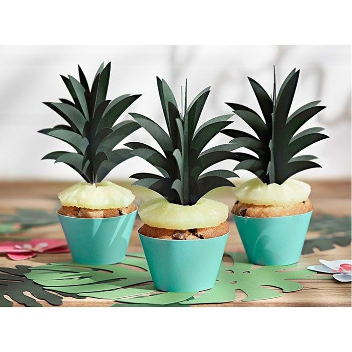 Cupcake toppers ananas Aloha Collectie