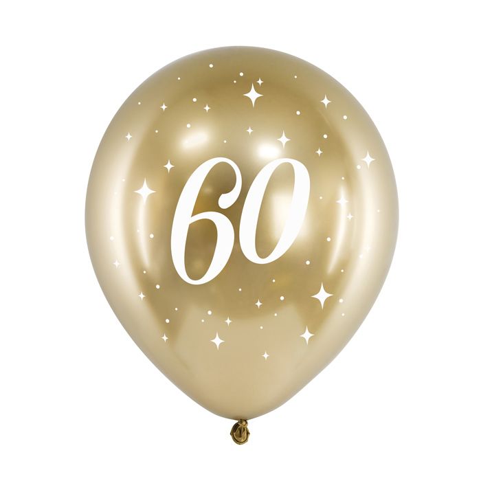 Ballonnen 60 jaar goud (6st)