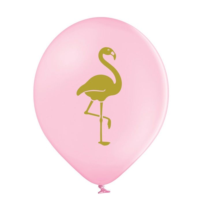 Ballonnen Flamingo roze mix (6st)